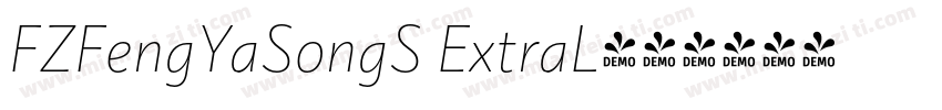 FZFengYaSongS ExtraL字体转换